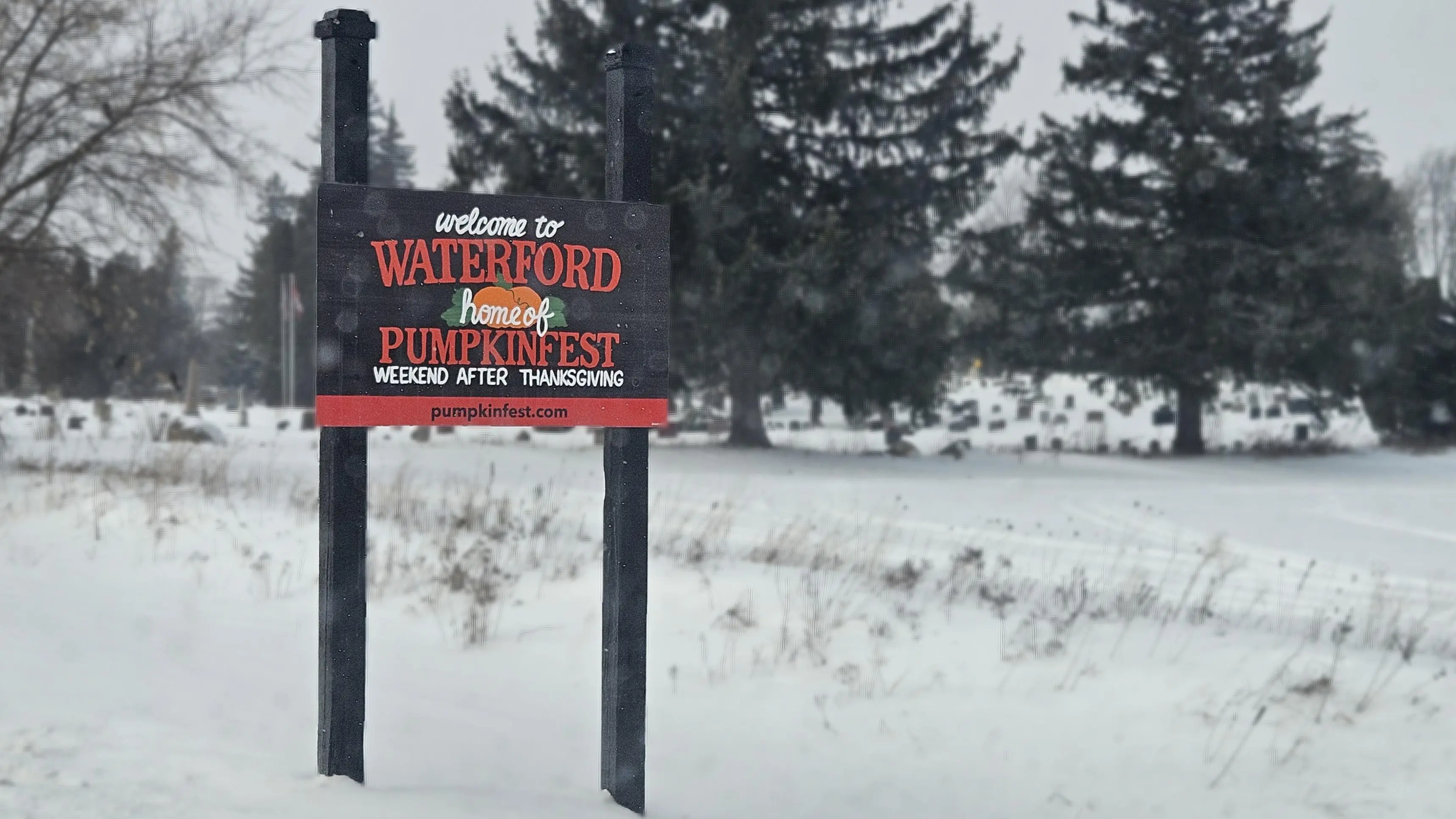 Waterford Pumpkinfest sign